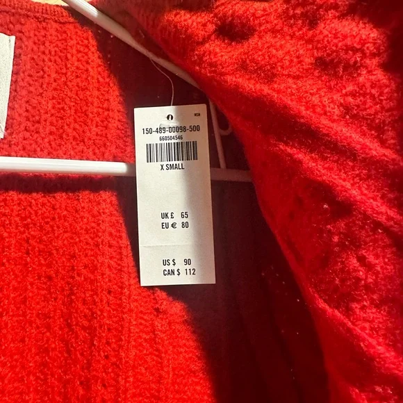 Abercrombie & Fitch Women's Red Cardigan - Picture 3 of 3